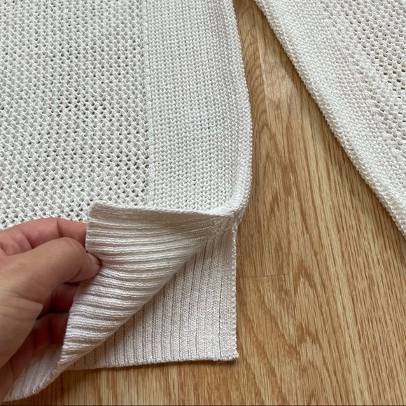 Athleta White Knitted Light Sweater - Size: Medium - Picture 10 of 10